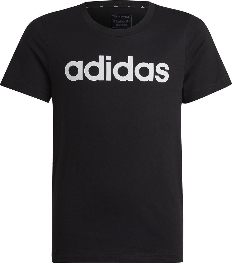 G ESS LIN TEE, BLACK/WHITE