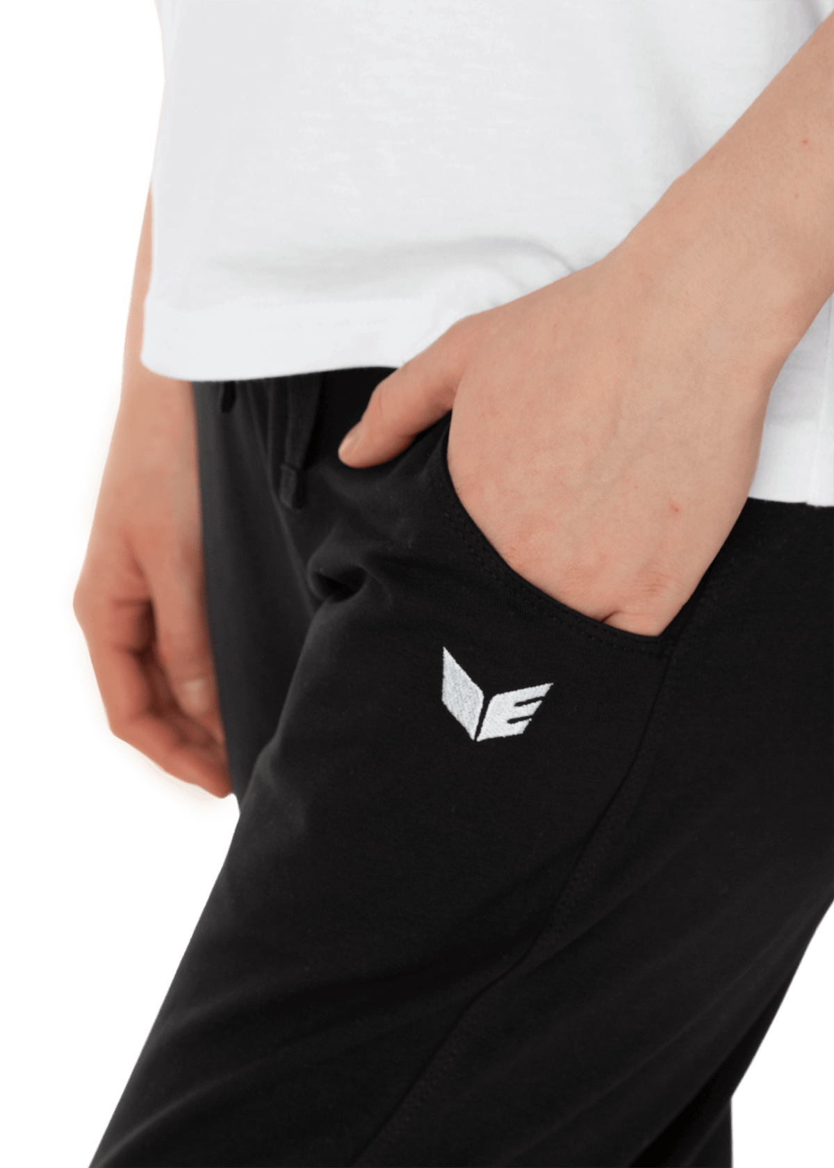 sweatpants 3/4 length black
