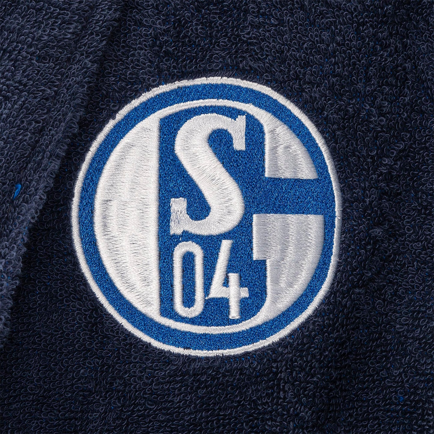 Bademantel navy Kapuze