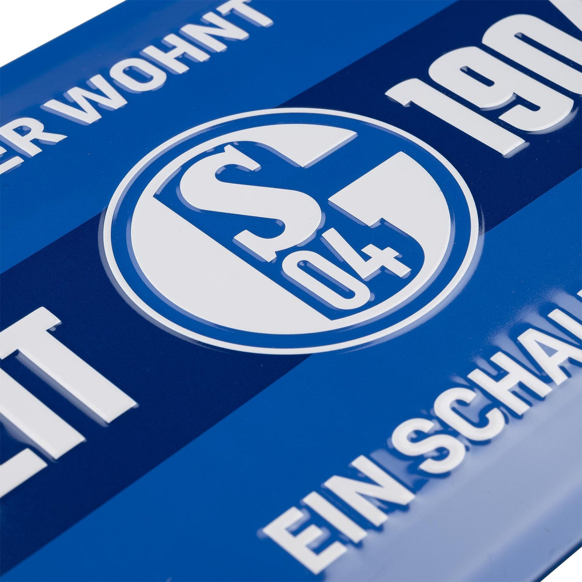 Blechschild Hier wohnt ein Schalker
