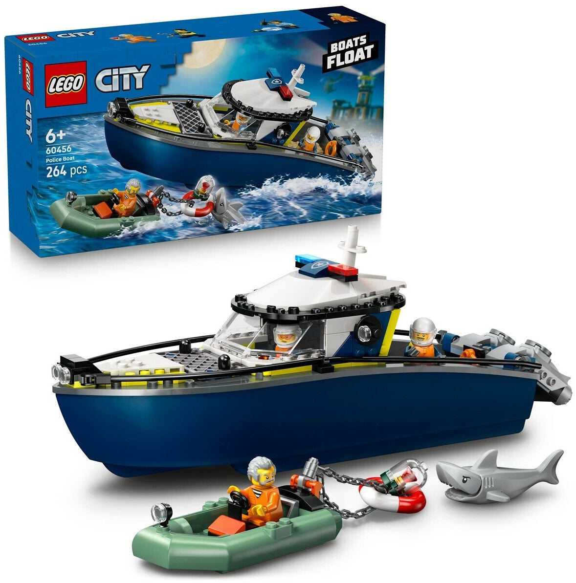City Verfolgungsjagd im Polizeiboot