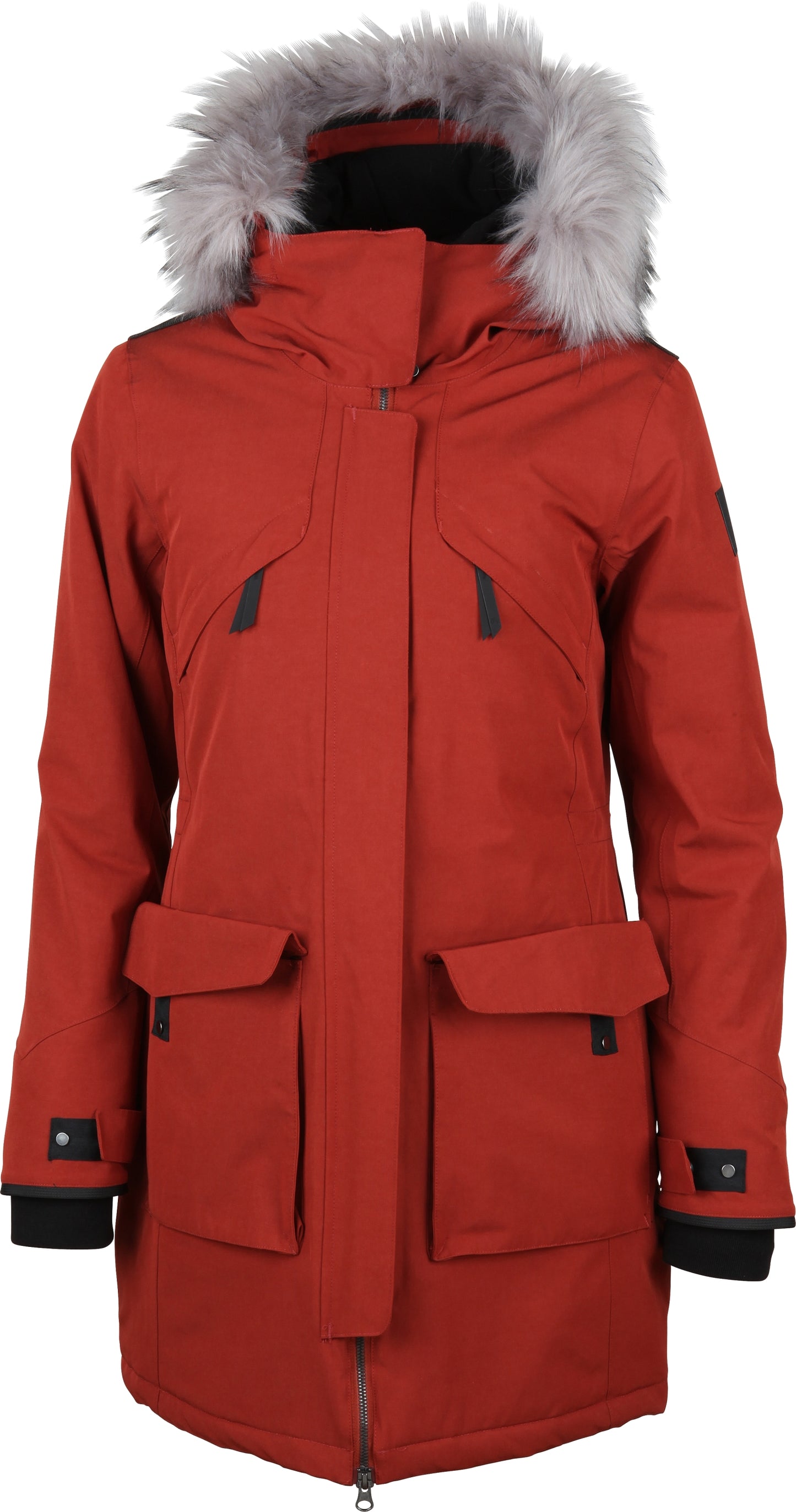 Nordic Parka W,RED HENNA PINK GAZE /HTR/WHITE