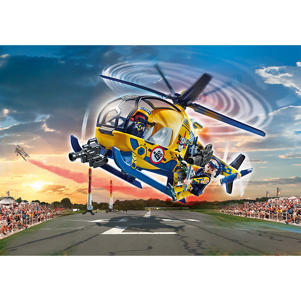 Air Stuntshow Filmcrew-Helikopter