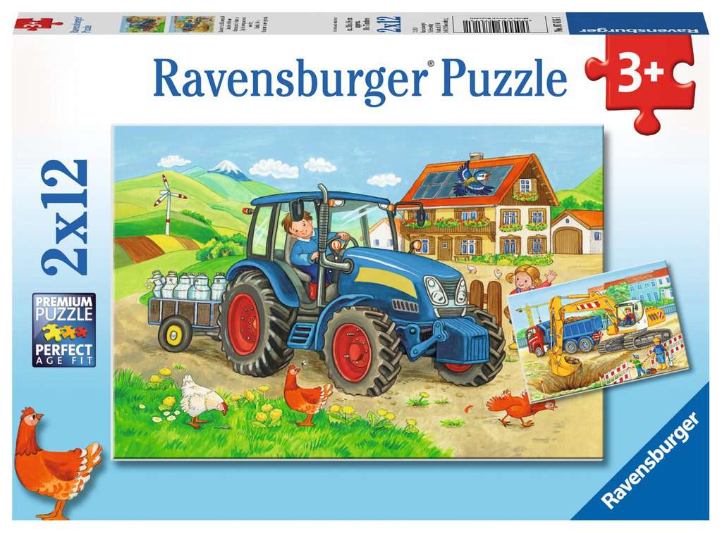 Baustelle und Bauernhof