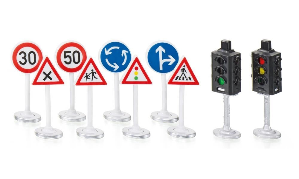 Ampeln mit Verkehrszeichen
