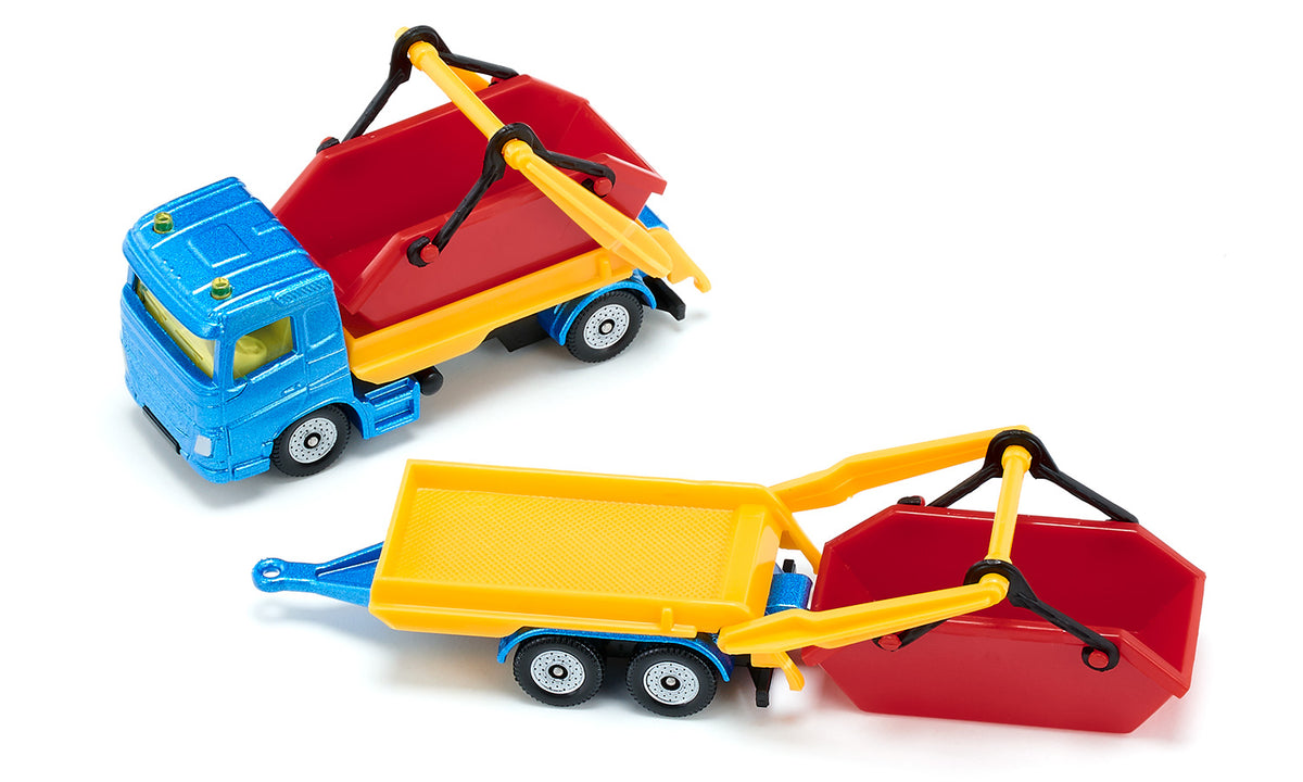 LKW mit Absetzmulde und Anhänger