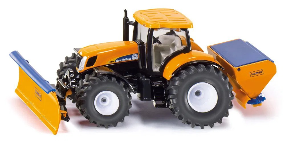 Traktor mit Räumschild u. Stre