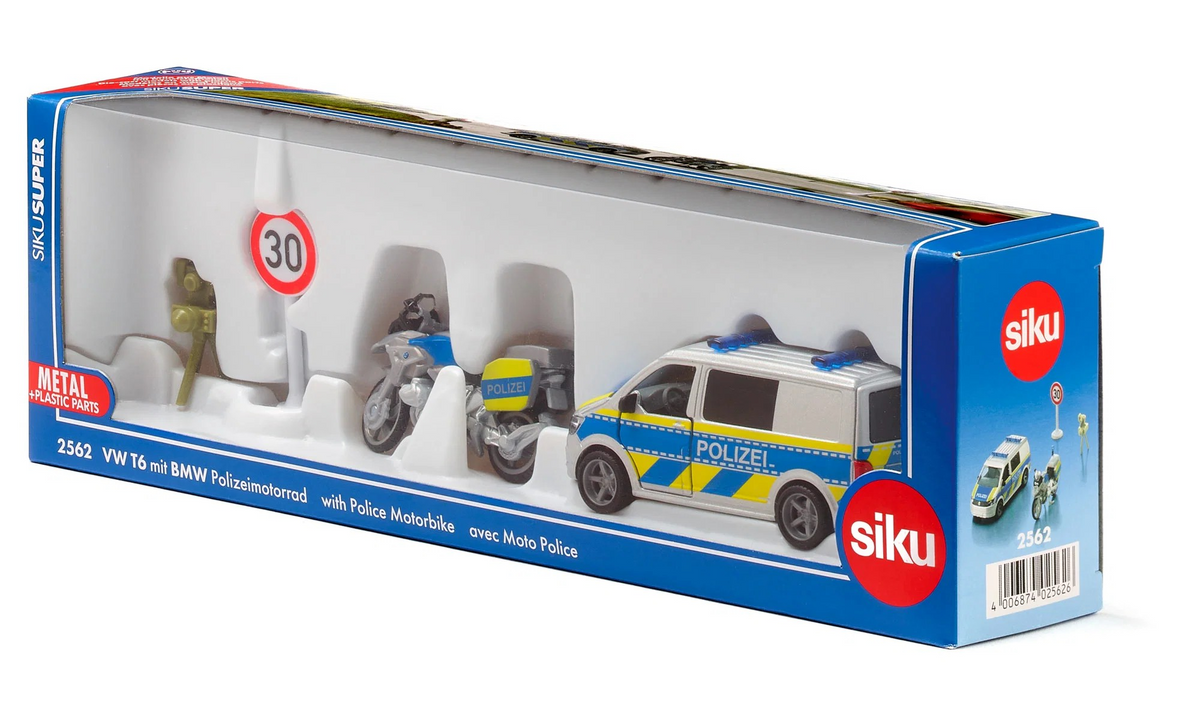VW T6 mit BMW Polizeimotorrad