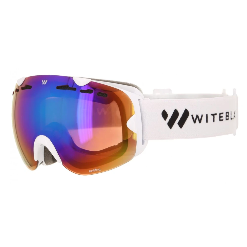 RYDER Skibrille,weiss-grau