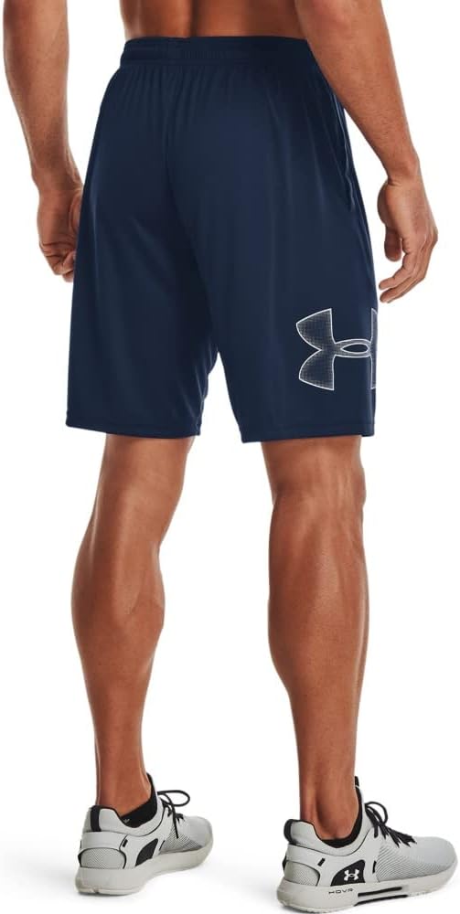 UA TECH GRAPHIC SHORT-BLU