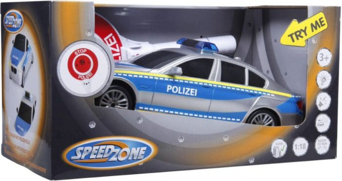 CL Polizeiauto mit Polizeikelle chrom