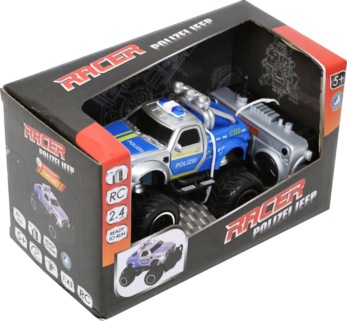 RC Racer Polizei Jeep