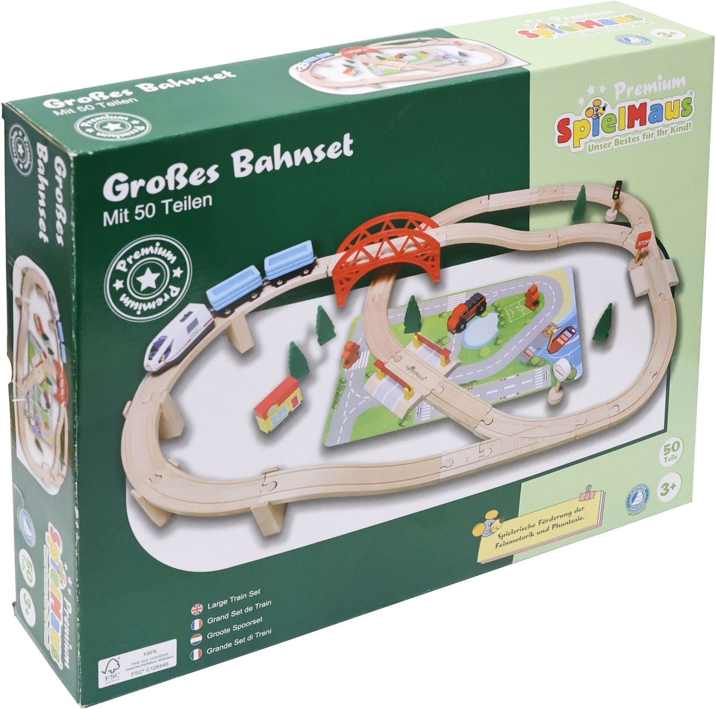 SMH Eisenbahn-Spielset 50-teilig