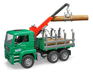 MAN TGA Holztransport-LKW mit Ladekran