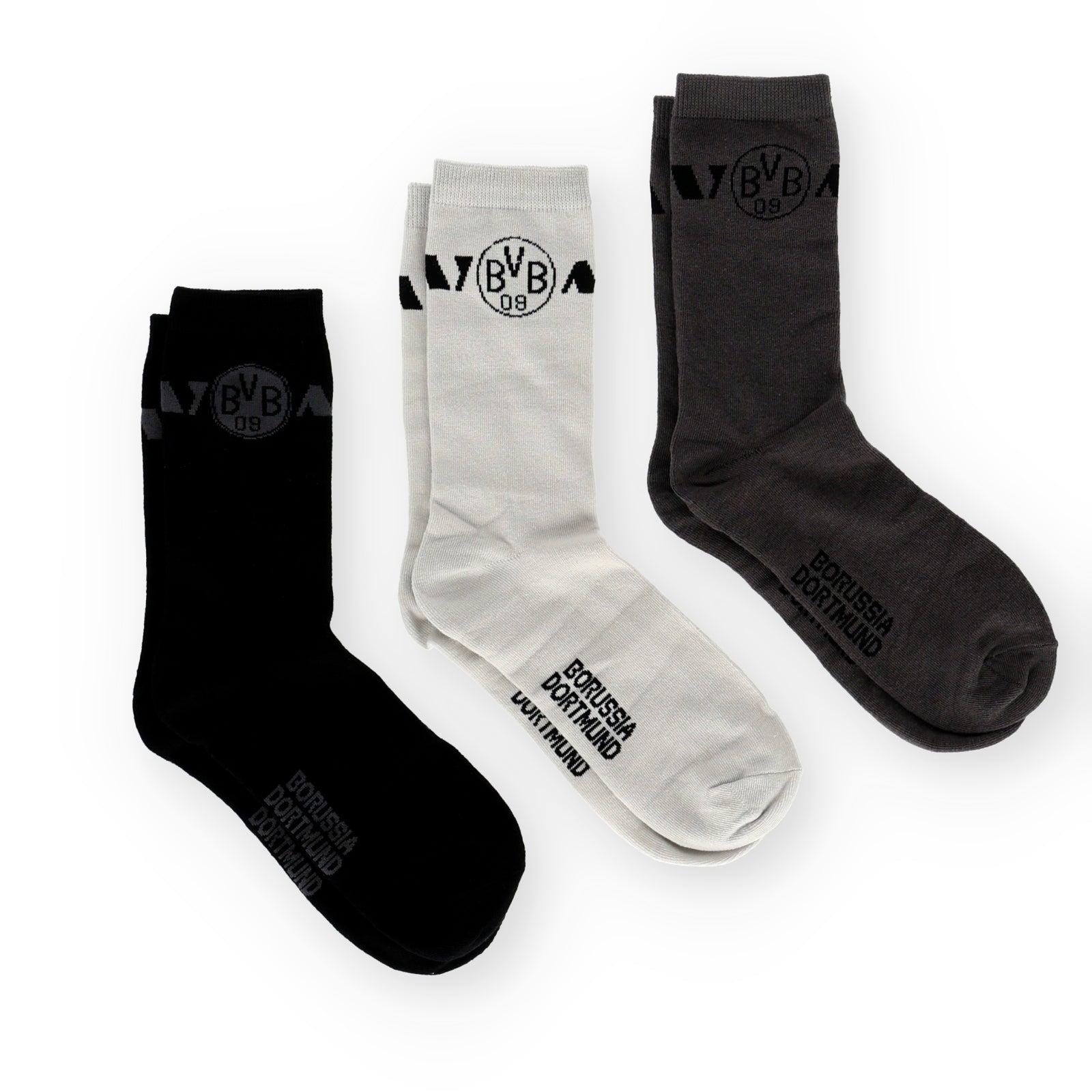 BVB 3er Socken Geschenkset