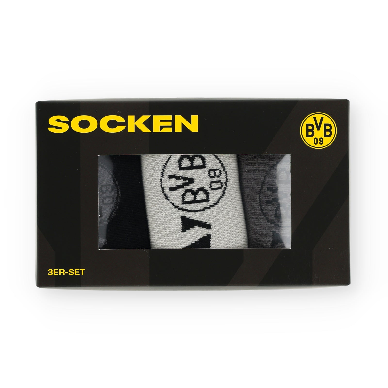 BVB 3er Socken Geschenkset