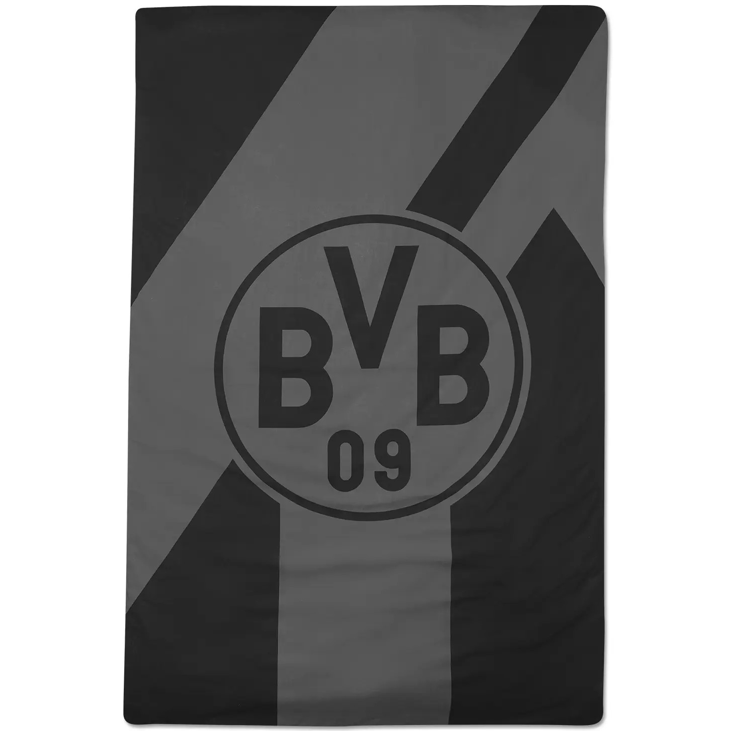 BVB Bettwäsche grau/schwarz