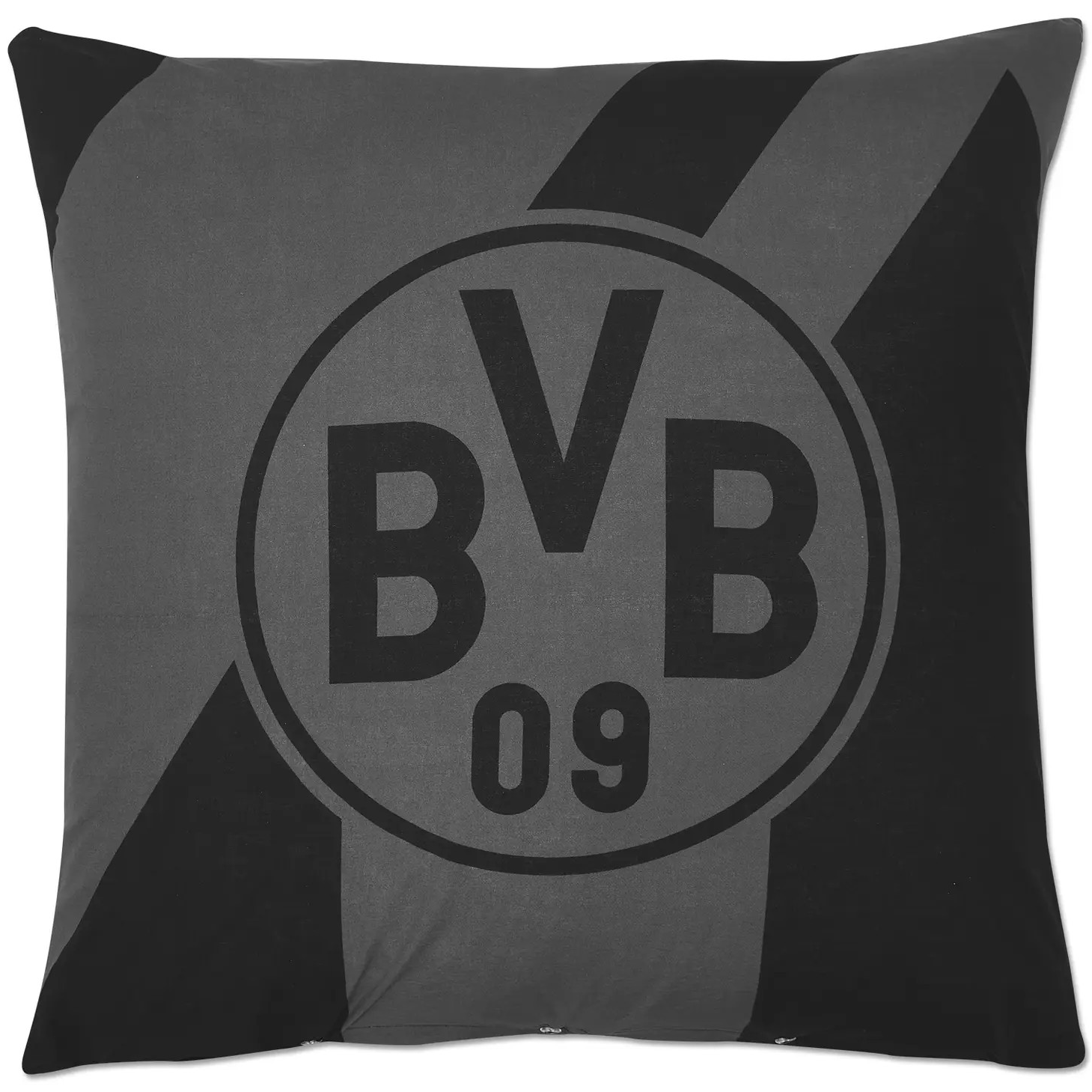 BVB Bettwäsche grau/schwarz