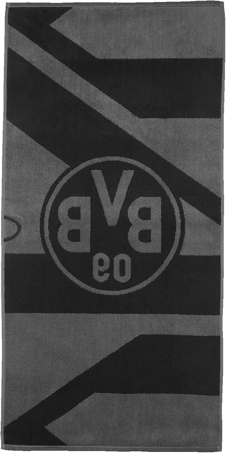 BVB Handtuch grau/schwarz