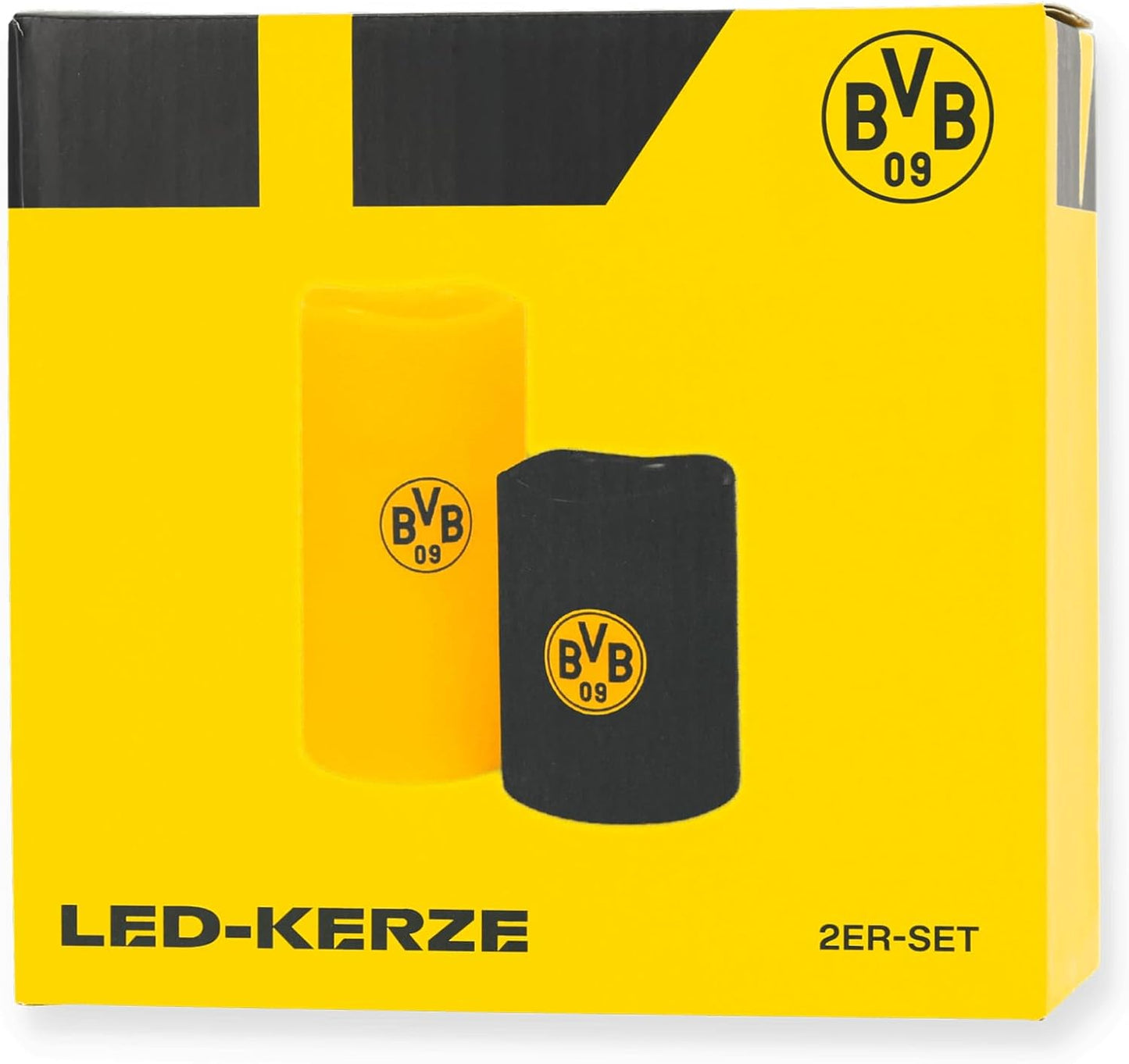 BVB LED Kerze 2er Set