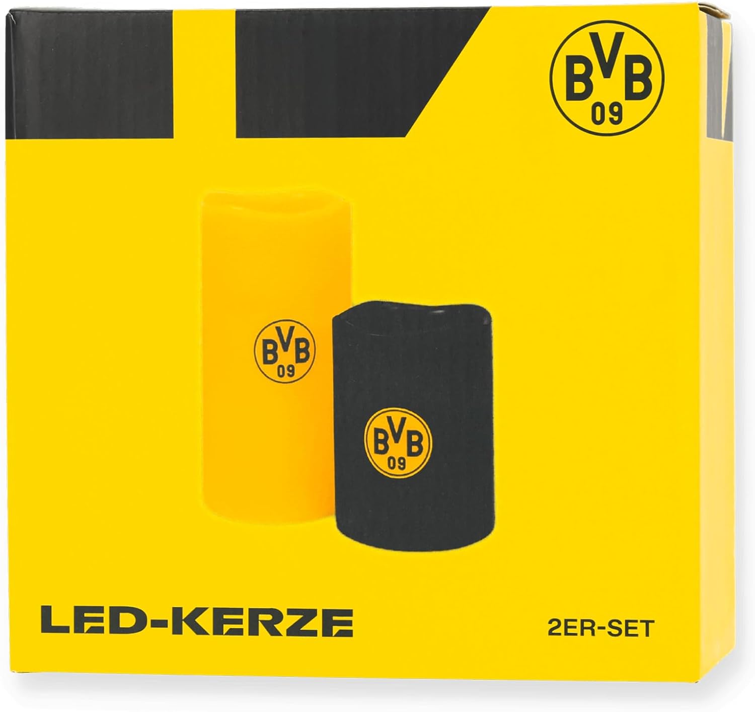 BVB LED Kerze 2er Set