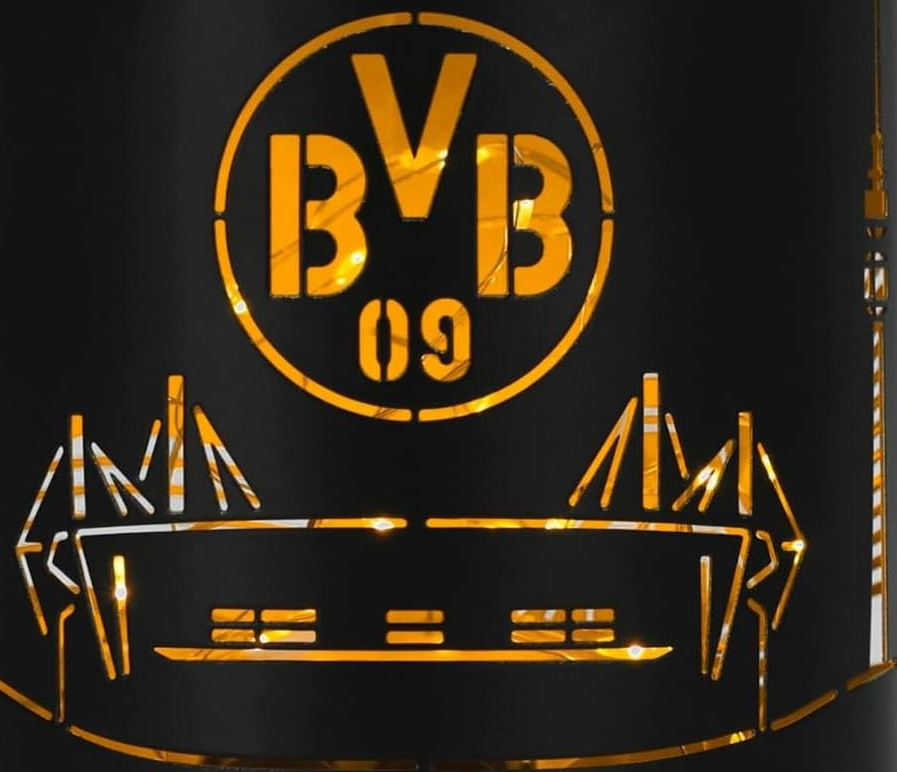 BVB Windlicht mit Skyline schwarz