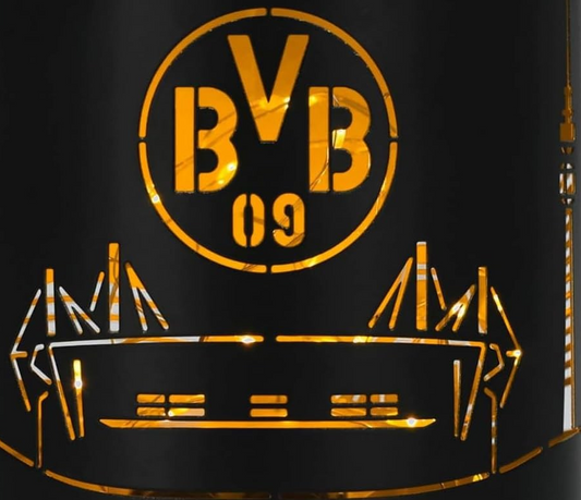BVB Windlicht mit Skyline schwarz