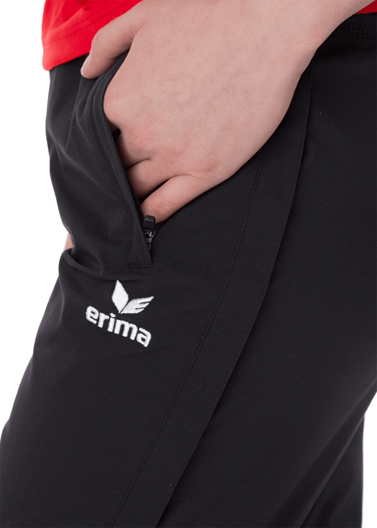 running pants zipper black