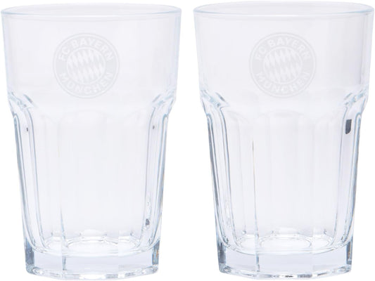 FCB Latte Macchiatto Glas 2der