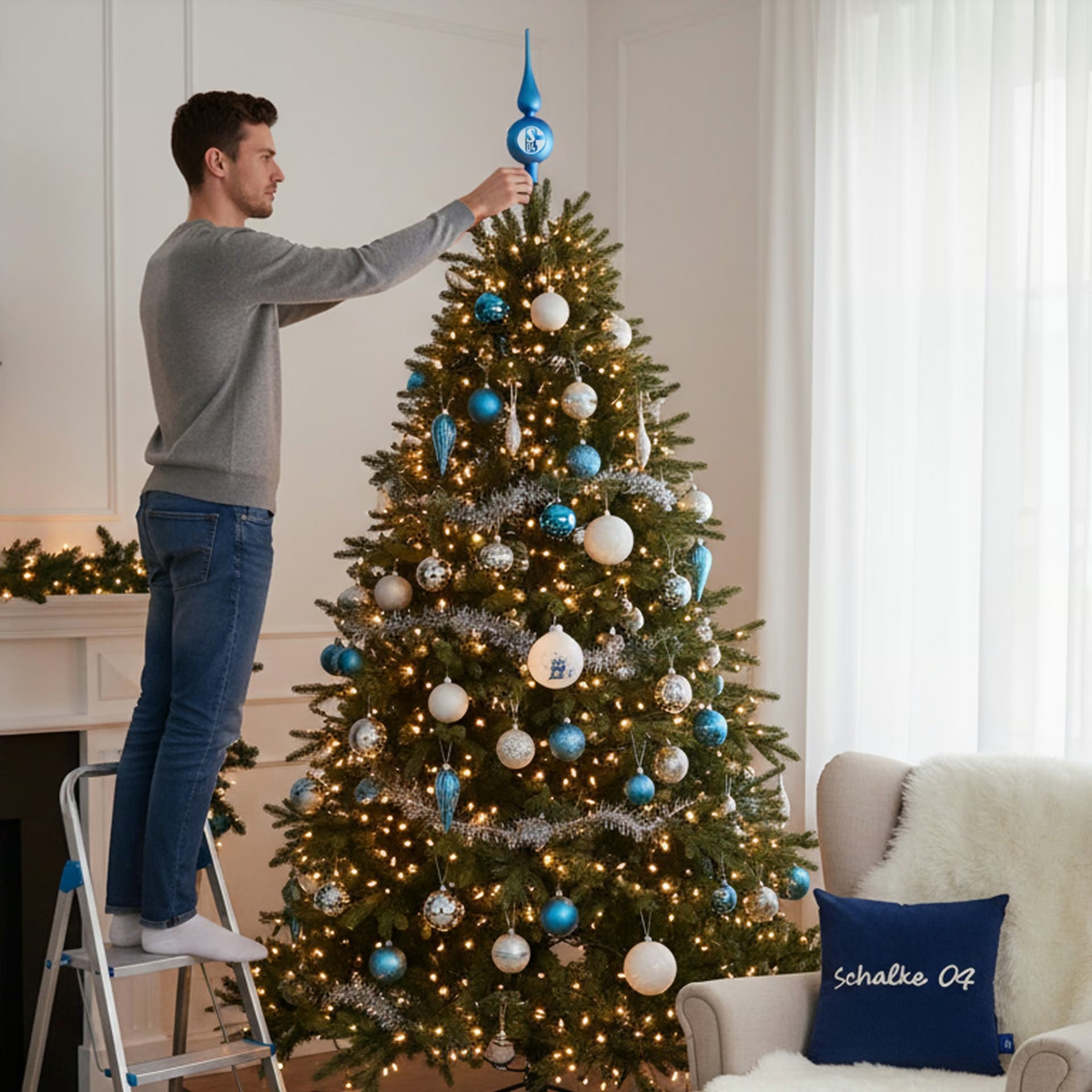Christbaumspitze Frohe Weihnachten