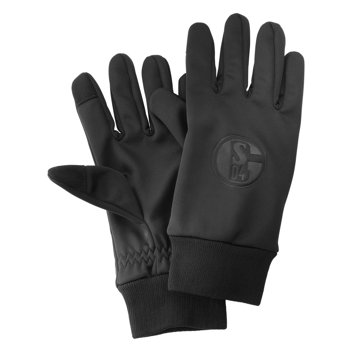 Handschuhe Softshell Logo schwarz