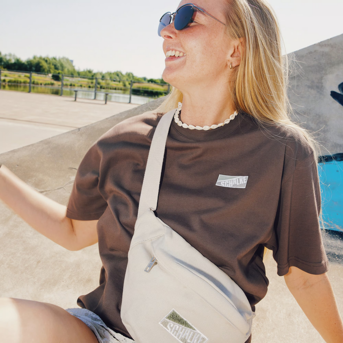 Hipbag urban casual beige