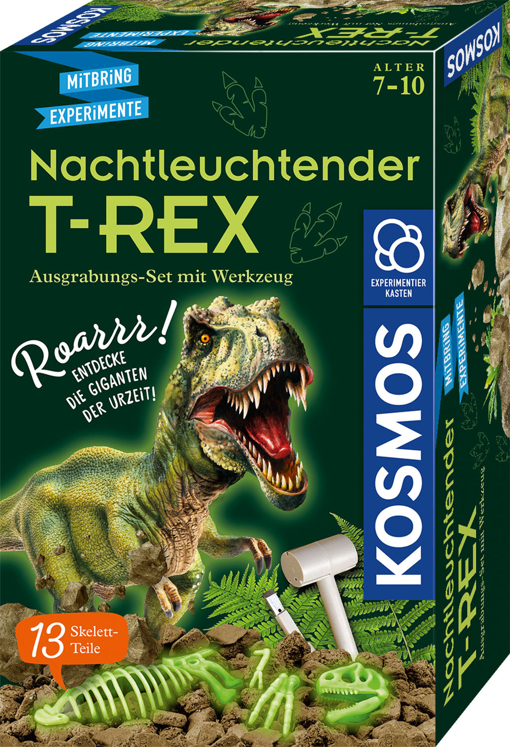 Nachtleuchtender T-Rex schwarz