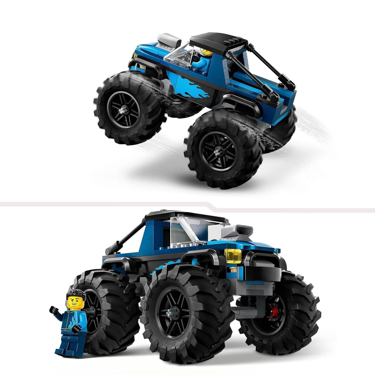 City Blauer Monstertruck