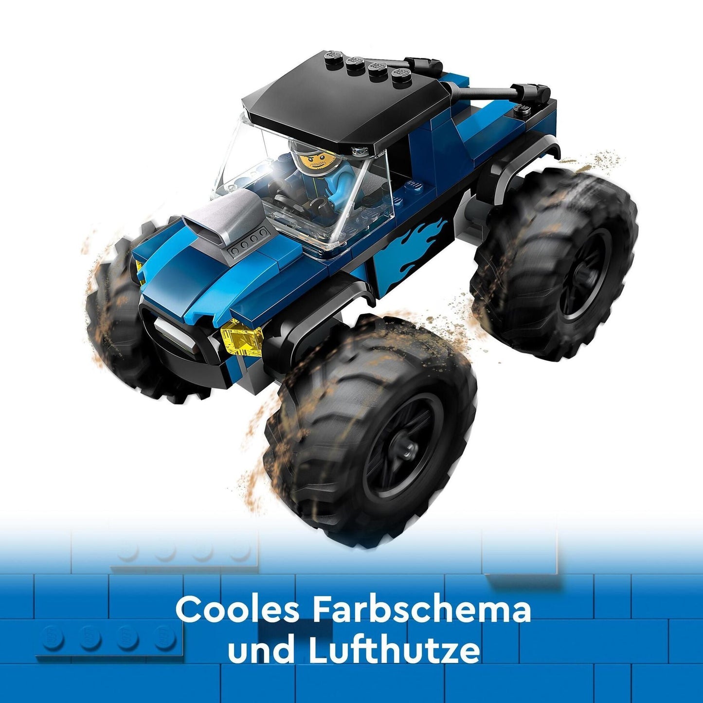 City Blauer Monstertruck