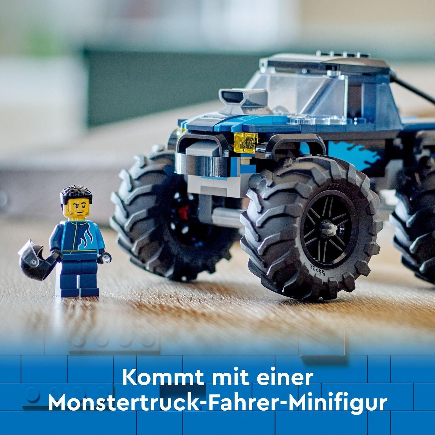 City Blauer Monstertruck