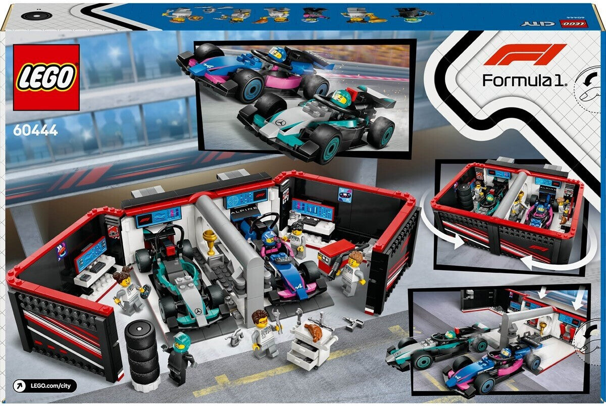 City F1 Garage mit Rennautos