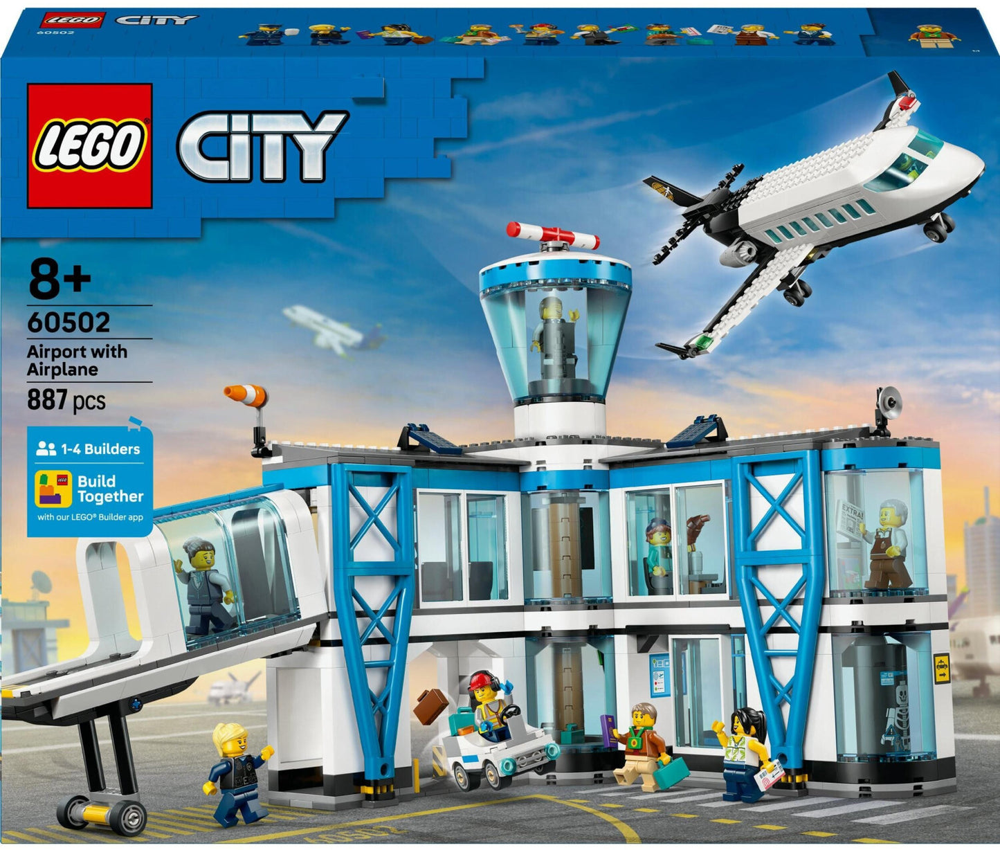 City Flughafen mit Flugzeug