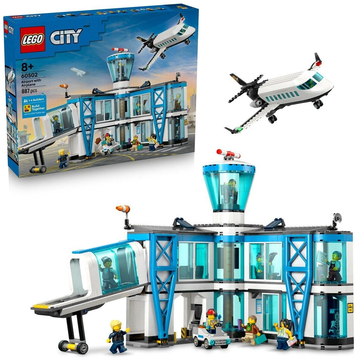 City Flughafen mit Flugzeug