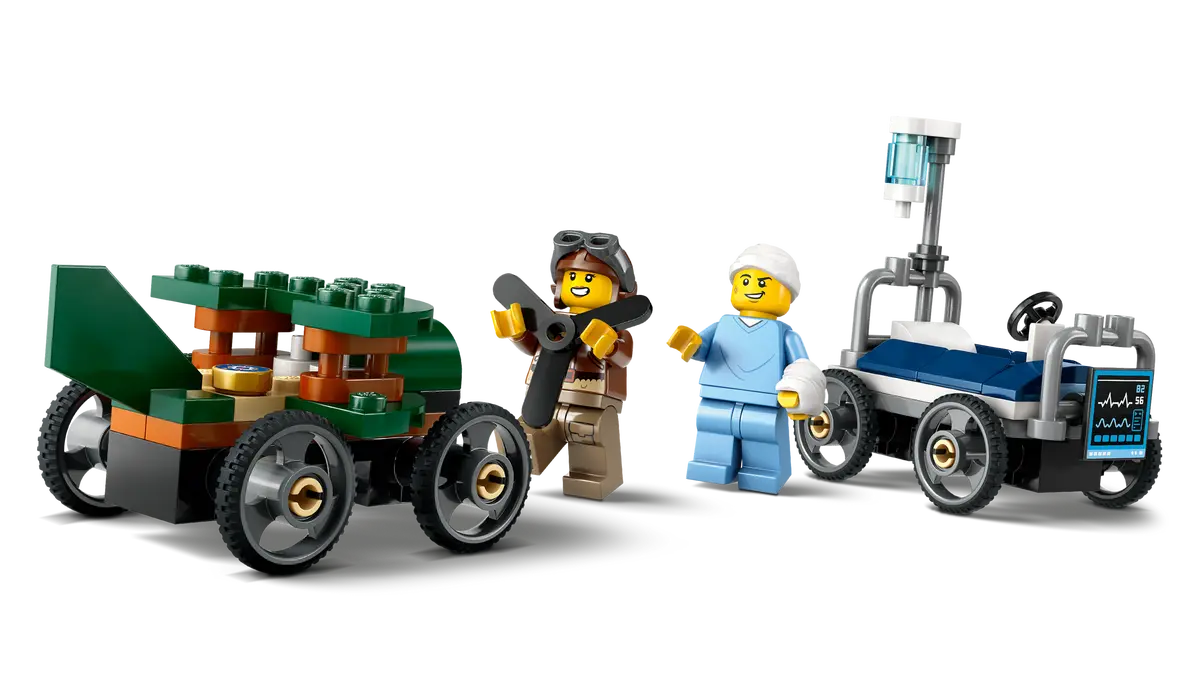 City Flugzeug vs. Krankenhausbett