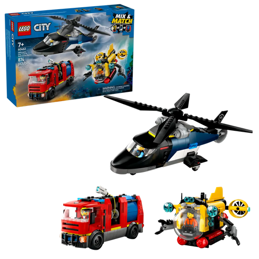 City Kombinationsset mit Hubschrauber