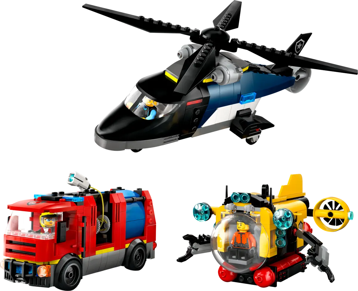 City Kombinationsset mit Hubschrauber