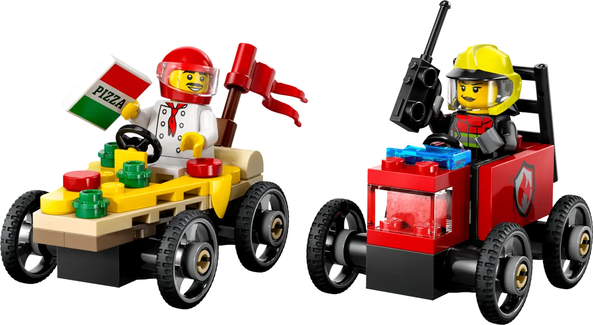 City Pizzalieferwagen vs. Löschauto