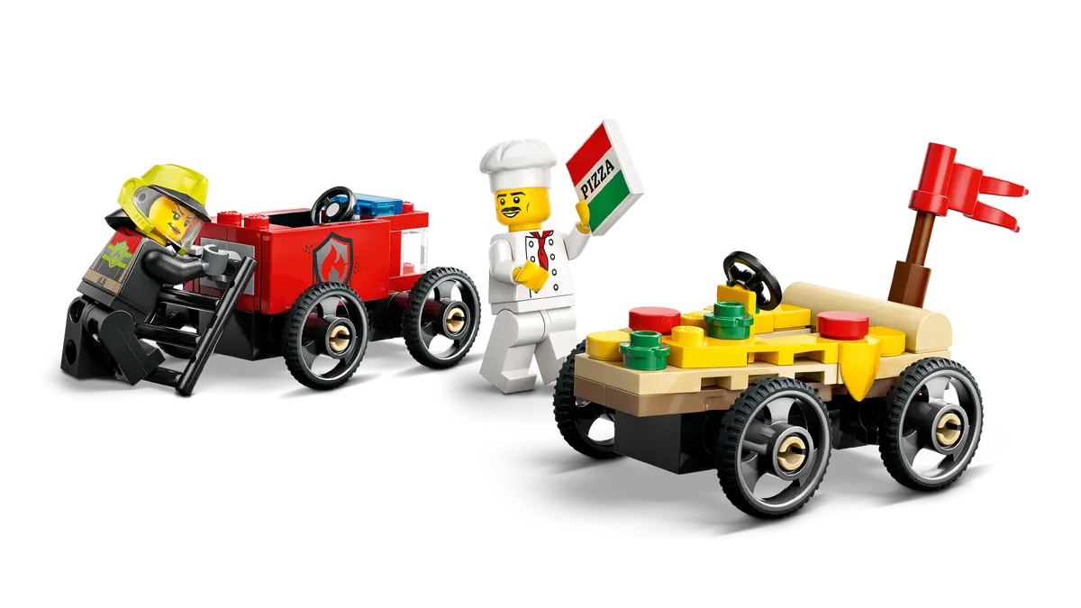 City Pizzalieferwagen vs. Löschauto