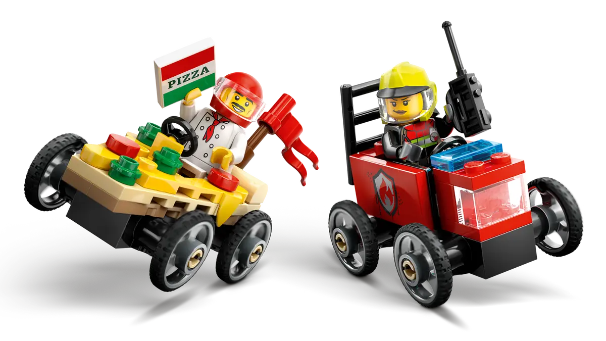 City Pizzalieferwagen vs. Löschauto
