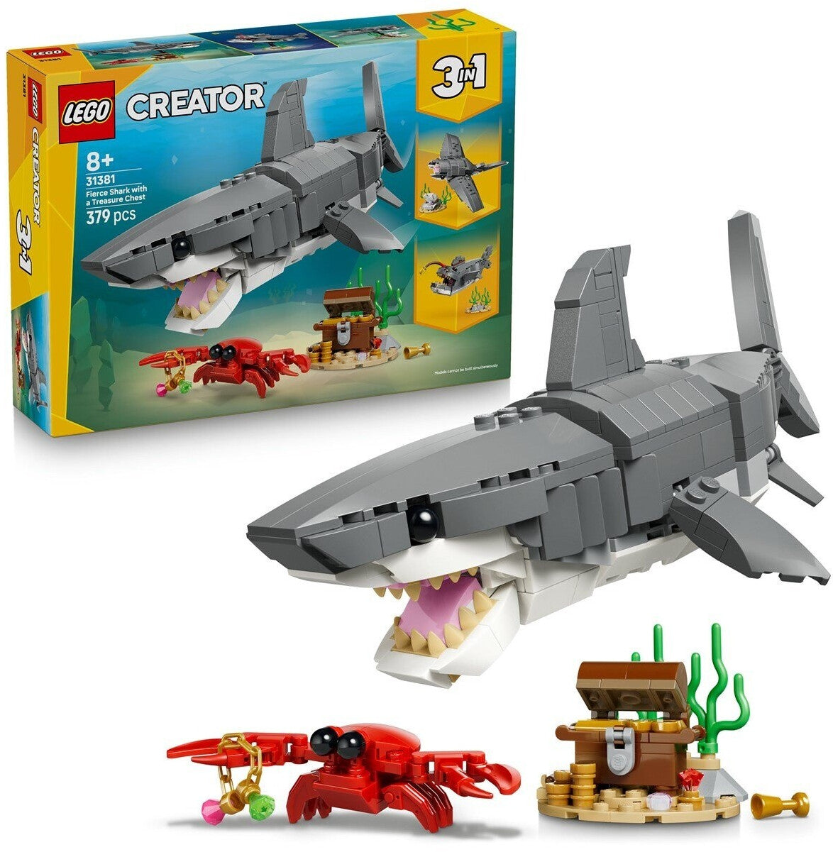Creator Wilder Hai mit Schatztruhe