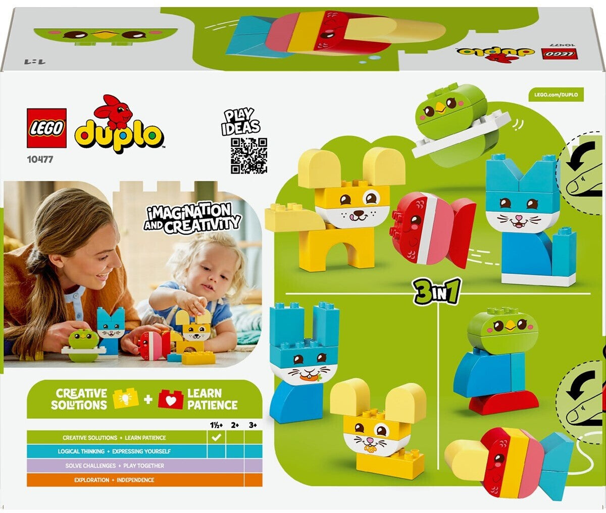 Duplo 3-in-1-Set Kreative Tiere