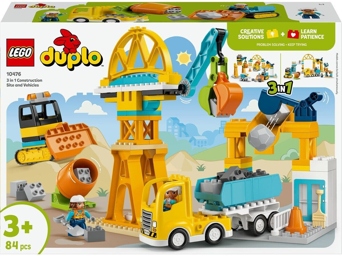 Duplo Baustelle mit Fahrzeugen 3-in-1-Set