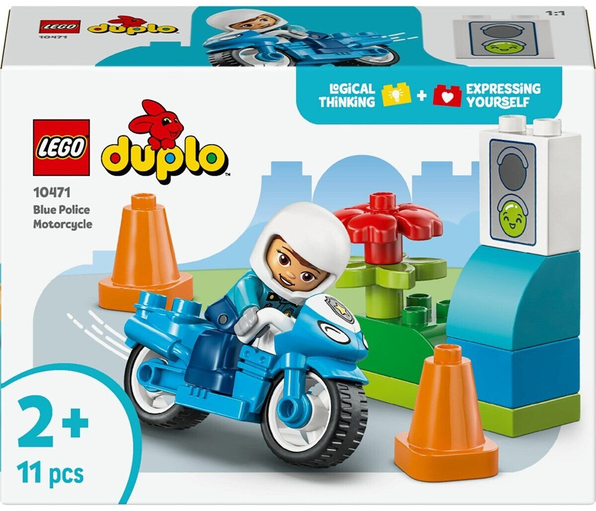 Duplo Blaues Polizeimotorrad