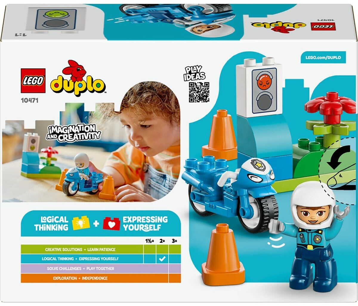 Duplo Blaues Polizeimotorrad